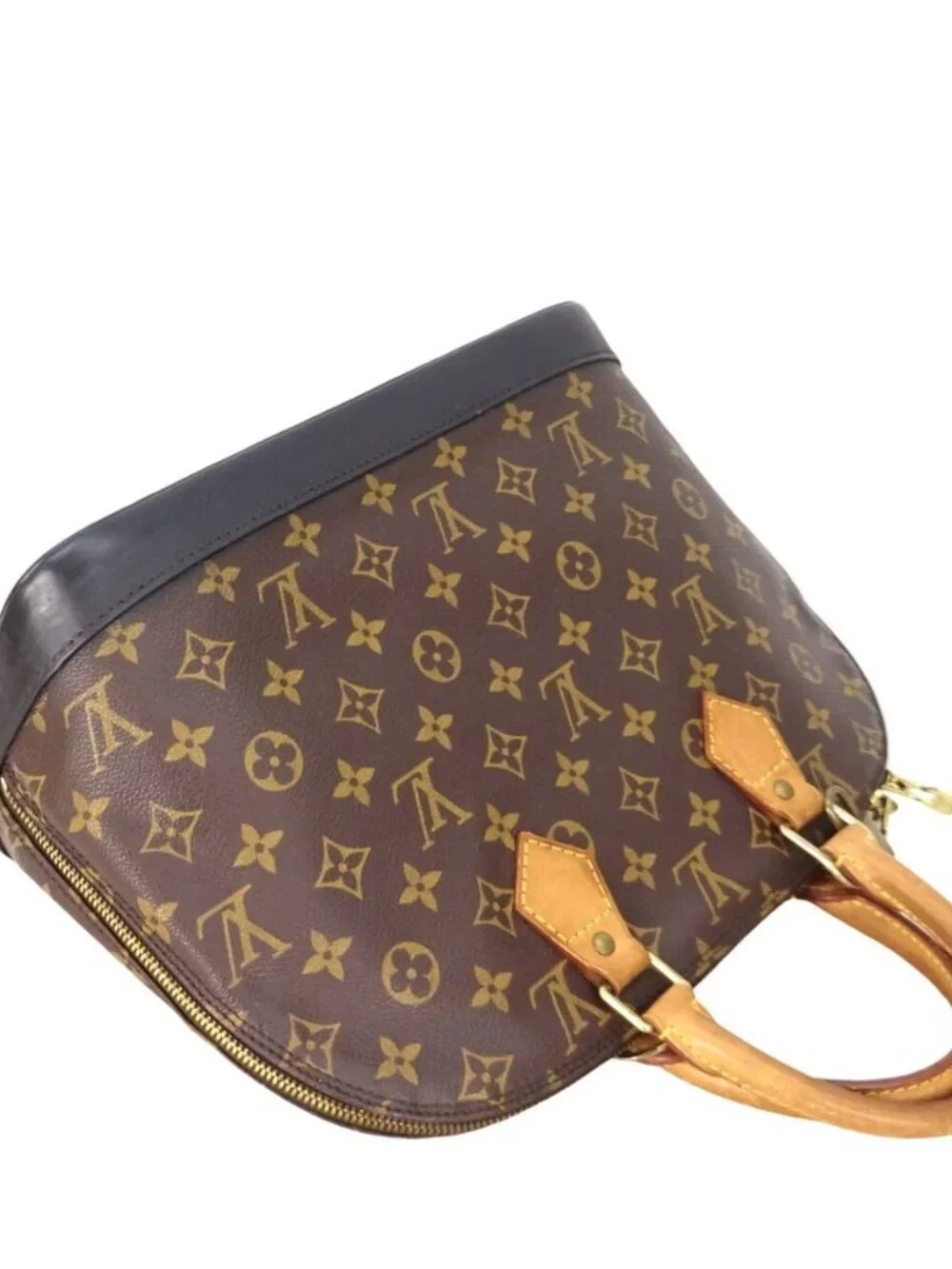Louis Vuitton Alma PM Monogram Handbag Purse Brown Repaired Bottom BA0947